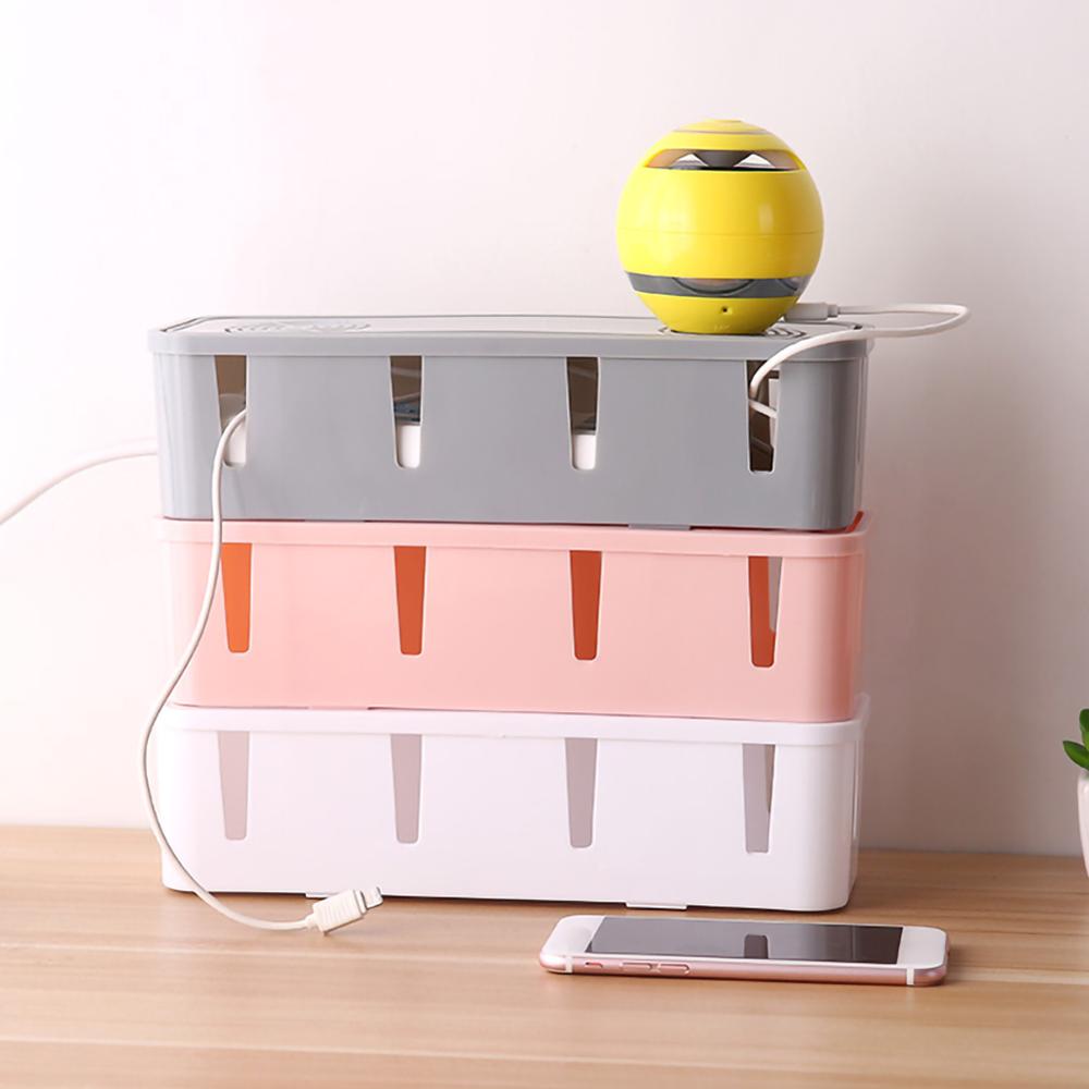 Home Cable Storage Box Wire Management Socket Case Safety Tidy Organizer Hot 