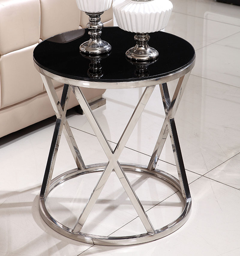 Stainless Steel Sofa Side, Round Stainless Steel Coffee Table
