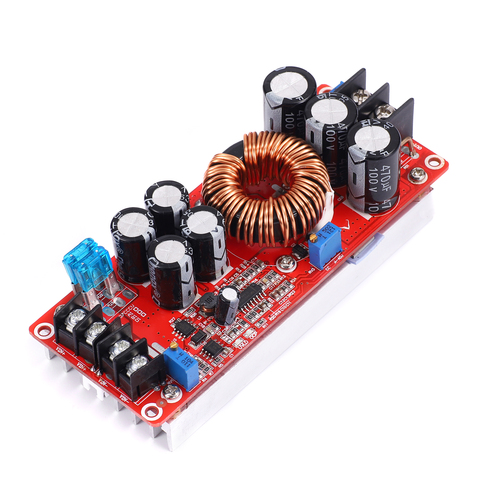 1200W DC-DC Step Up Boost Converter Power Supply 8-60V DC DC Hight Power Converter Step Up Module 12V to 24V 48V With Heat Sink ► Photo 1/5