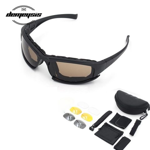 Photochromic Sunglasses Polarized Military Tactical Glasses 4 Lens Airsoft Goggles Shooting Glasses Motorcycle Hiking Goggles ► Photo 1/6