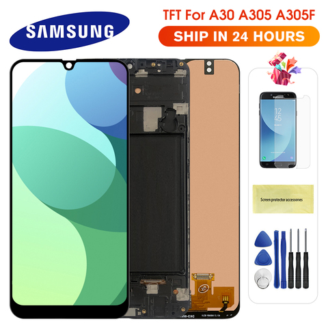 A30 Lcd For Samsung Galaxy A30 A305/DS A305F A305FD A305A LCD Display Touch Screen Digitizer Replacement For Samsung A30 display ► Photo 1/6