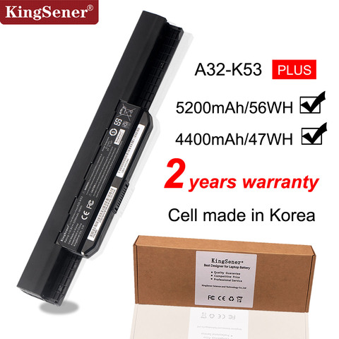 KingSener 10.8V 5200mAh A32-K53 Battery for ASUS K43 K43E K43J K43S K43SV K53 K53E K53F K53J K53S K53SV A43 A53S A53SV A41-K53 ► Photo 1/6