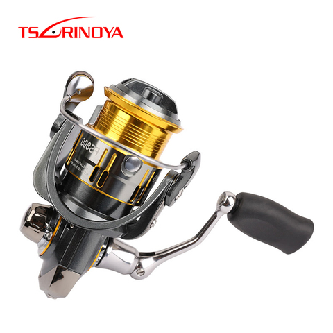 TSURINOYA Spinning Fishing Reel FS 800 1000 2000 3000 Metal Spool Spinning Reel 7kg Max Drag 5.2:1 Gear Rotio 9+1BB Fishing Reel ► Photo 1/6