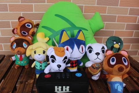 Hot! New Animal Crossing Isabelle KK Slider DJ KK New Leaf Smiling Isabelle Raccoon Brewster Plush Doll Little Buddy Lots of ► Photo 1/1