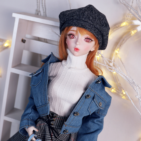 DBS 1/3 BJD toy mechanical joint Body including hair clothes shoes headdress OPEN HEAD DOLL  62CM ► Photo 1/6