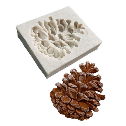 2022 Hot Food Grade Silicone Christmas Pine Nut Fondant Cake Mold Cookie Sugarcraft Mould Chocolate Baking Mold wholesale ► Photo 1/6