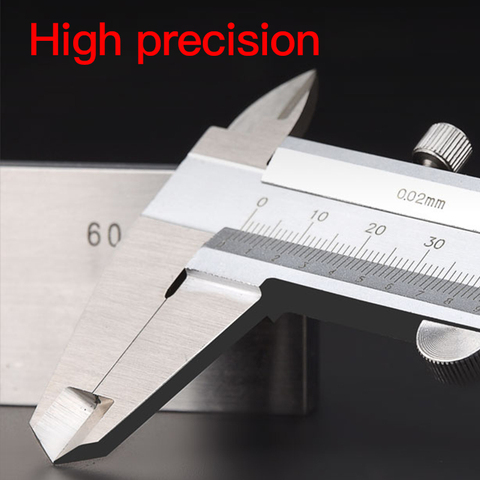 High precision Vernier Caliper 150 200 300 500mm Stainless Steel Laser Scale Vernier Measurement Tool Digital Ruler Micrometer ► Photo 1/5