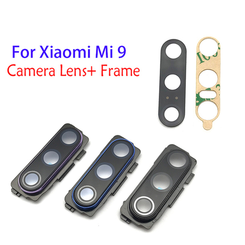 New Rear Back Camera Glass Lens For Xiaomi Mi 9 Mi9 Camera Glass With Glue Adhesive ► Photo 1/2