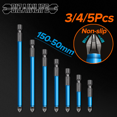 DIZAINLIFE PH2 Cross Bit Drill Head Set Hex Shank Magnetic Fits Electric Screwdriver Bits Tips Metric Wind Batch Head Power Tool ► Photo 1/6