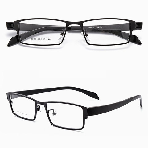Reven Jate Full Rim Alloy Front Rim Flexible Plastic TR-90 Temple Legs Optical Eyeglasses Frame for Men and Women Eyewear D812 ► Photo 1/4