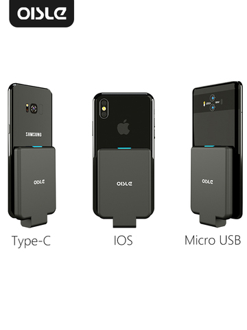 OISLE mini portable external battery charger battery case Power Bank for iPhone X 11 7 8 6s xs 12/Samsung S9/Huawei P30/xiaomi 9 ► Photo 1/6