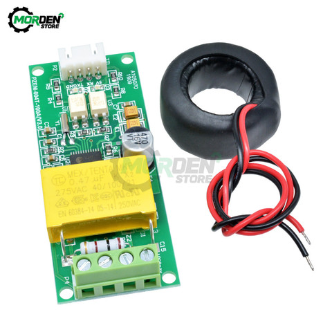 80-260V AC Digital Current Meter Watt Power Volt Amp Current Tester Module Closed CT PZEM-004T For Arduino TTL COM2\COM3 0-100A ► Photo 1/6