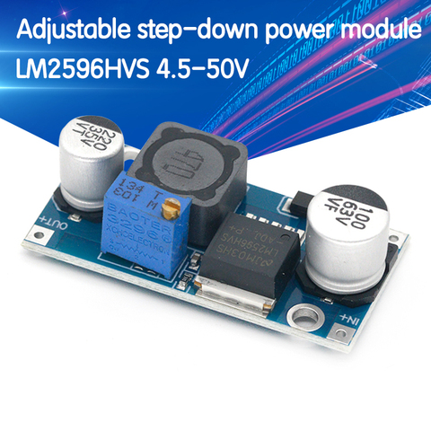 LM2596HVS LM2596HV DC-DC Adjustable Step Down Buck Converter Power Module 4.5-50V to 3-35V ► Photo 1/6