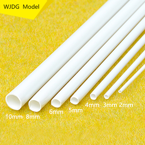 10 PCS abs round Tube Plastic Hollow Tube diameter 2mm/3mm/4mm/5mm/6mm/8mm/10mm/ DIY Handmade Sand Table Material model Building ► Photo 1/5