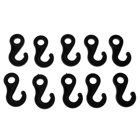10 Pcs Heavy Duty Plastic Hook For Fasten Camping Tent Bungee Cord End ► Photo 1/6