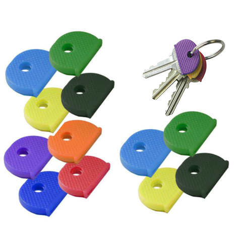 24 pcs Key Chains Assorted Color Key Top Cap Cover Topper Keyring ID Marker Tags Key Top Head Covers ► Photo 1/4