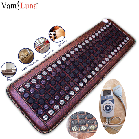 New Far Infrared Heating Jade Mat - Hot Stones Jade Tourmaline Pad -therapy heat pad- Mesh Mat - Adjustable Timer & Temperature ► Photo 1/6