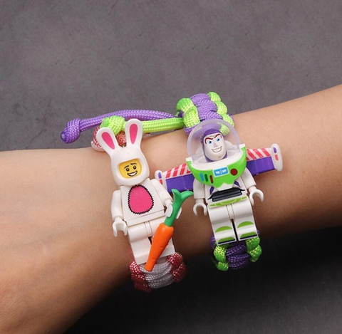 Toy Story 4 Woody Buzz Lightyear Bracelet Avengers Endgame Iron Man Siderman Bracelet Building Blocks Actiefiguren Kinderen Gift ► Photo 1/6