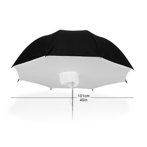 Selens Lightweight 101cm Photography Flash Translucent Soft Lambency Umbrella Silver Black Nylon Material Aluminum Shaft ► Photo 1/6