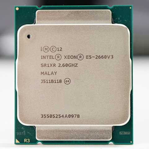 Intel Xeon CPU E5-2660V3 SR1XR 2.60GHz 10-Cores 25M LGA2011-3 E5-2660 V3 processor E5 2660V3 free shipping E5 2660 V3 x99 ► Photo 1/2