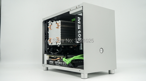 all aluminum HTPC ITX small chassis game computer case support Graphics card RTX2070 i7 8700 PK77 K77 ► Photo 1/6