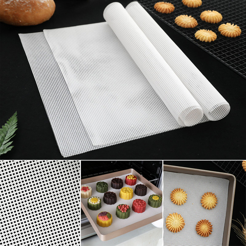 Silicone Baking Mat 6 Sizes Pastry Baking Oilpaper Heat-resistant Pad Silicone Steamer Non-Stick Dim Sum Paper Pad Kitchen Tools ► Photo 1/6