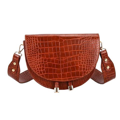 2022 Winter Leisure Saddle Small Shoulder Bags Handbags Women Famous Brands Female PU Leather Evening Day Clutches Messenger Bag ► Photo 1/6
