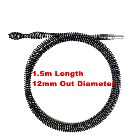 1.5m Bathroom Drain Sewer Dredge Device Kitchen Household Sewer Dredging Device Tension Spring Pipe Cleaning Tool With Connector ► Photo 1/3