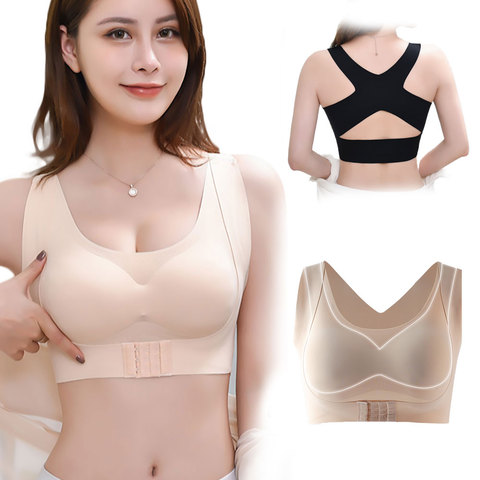 Posture Corrector Bra Seamless Push Up Bras Breathable Lift Up Bralette Shockproof Sport Hunchback Relief Chest Bra Back Support ► Photo 1/6