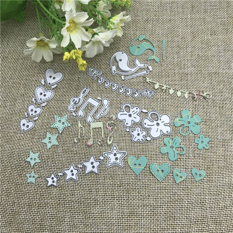 6pcs/pack Metal Cutting Dies Stencils Die Cut for DIY Scrapbooking Album Paper Card Embossing ► Photo 1/4