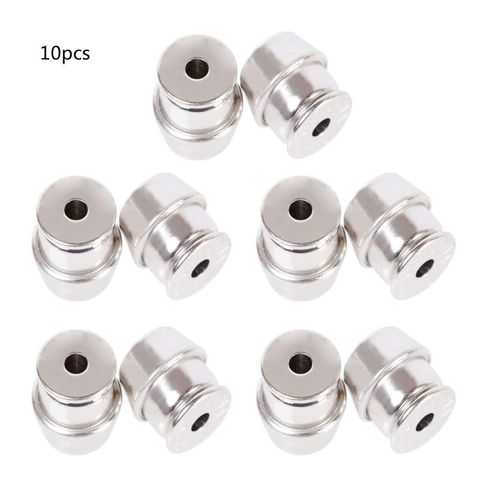 10Pcs Secure Earring Lock  Ear Studs Nuts Replacement Earring Back ► Photo 1/6