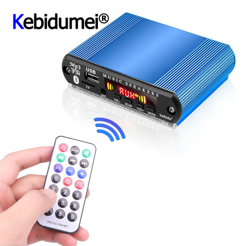 Mini Car USB Digital LED Audio Amplifier Amplifier MP3 Decoder Support TF Card FM Radio Player With Remote Control ► Photo 1/6