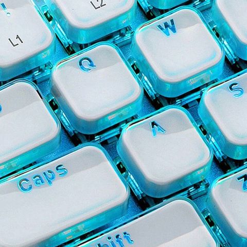 104 Keys Layout Low Profile Keycaps Backlit Crystal Edge for Mechanical Keyboard ► Photo 1/6