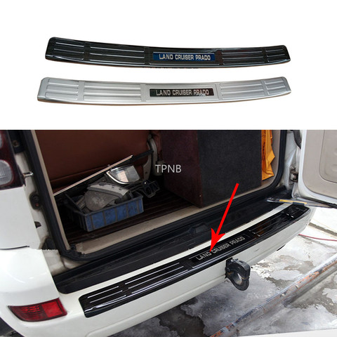 For Toyota Land Cruiser Prado 120 2003 2004 2005 2006 2007 2008 2009 Stainless Steel Internal and External Rear Guard ► Photo 1/6