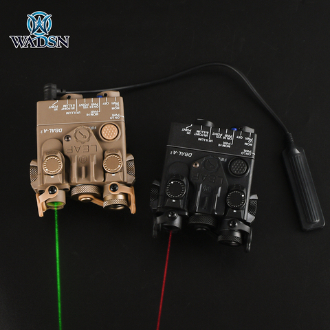 WADSN Tactical Mini DBAL-A2 Red Green IR Laser Sight Hunting DBAL A2 Aming Indicator Strobe Light with QD Mount for Picatinny ► Photo 1/6