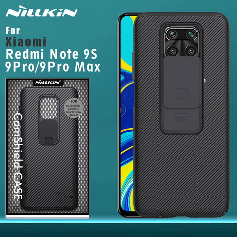 NILLKIN Camera Protection Case for Xiaomi Redmi Note 9S 9 Pro Max case Slide Protect Cover CamShield Bumper Back case cover ► Photo 1/6