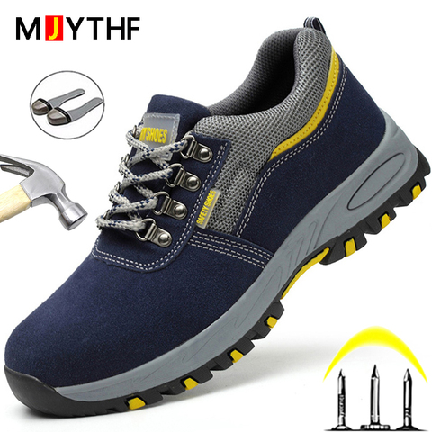 Male Safety Shoes Indestructible Work Shoes Puncture-Proof Work Sneakers Men Shoes Non-slip Work Boots Steel Toe Shoes Footwear ► Photo 1/6
