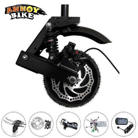 8'' 8 inch 48V 1000W Scooter Motor With Electric Scooter Special Front Fork Shock Absorber Gear Hub Motor Electric Bicycle ► Photo 1/6