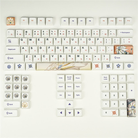 1 set XDA profile PBT dye sublimation key caps for MX switch mechanical keyboard Japanese keycap for GK61/64/84/96/104 ► Photo 1/5