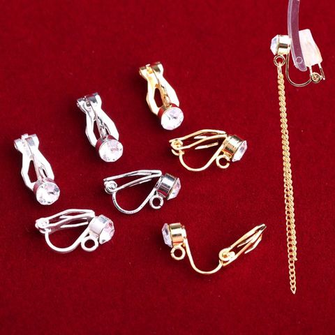 10Pcs Clip-on Earring Converter with Easy Open Loop No Pierce Ear Jewelry Making ► Photo 1/6
