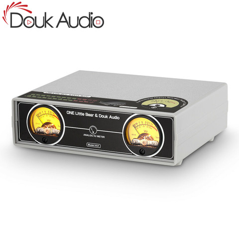 Douk Audio Dual Analog VU Meter Panel DB Audio Sound Level Display Indicator for Mixer Amplifier Preamp ► Photo 1/6