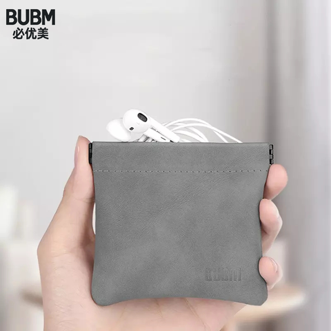 BUBM Earphones Storage Bag USB Data Cable Organizer Headphone Accessories memory Card Pouch Mini Purse Coin Key Bag ► Photo 1/6