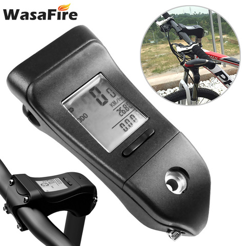 2 in 1 Bicycle Computer Stem Riser Backlight  Bike Stopwatch Handlebar Waterproof Speedometer MTB Code Table Cycling Odometer ► Photo 1/1