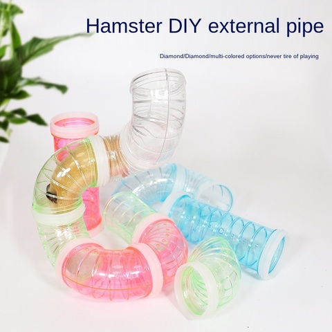 U-Tube Type Plastic Tube Line Training Game External Connected Tunnel Toys For Small Hamster Animal Cage Accessories WJ10 ► Photo 1/6