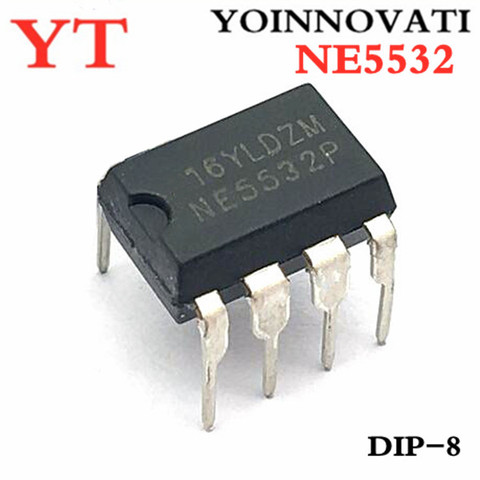 10pcs NE5532 5532 IC OPAMP GP 10MHZ DIP8 ► Photo 1/2