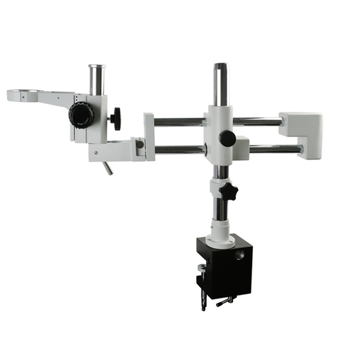 Universal Clamp Industrial Trinocular Stereo Microscope Lab Double Boom Stand Holder Bracket Arm + 76mmRing Holder ► Photo 1/4