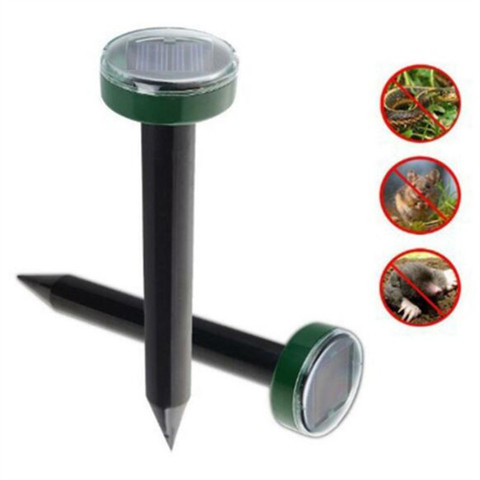 Outdoor Garden Mole Repellent Solar Power Ultrasonic Mole Snake Bird Mosquito Mouse Ultrasonic Pest Repeller Control Garden Yard ► Photo 1/6