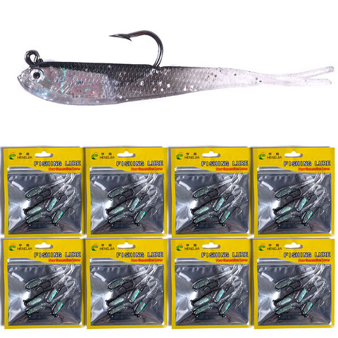 5pcs 7cm 5g Soft Lure Wobblers Artificial Bait Silicone Fishing Lure Sea Bass Carp Fishing Lead Spoon Jig Lures Tackle ► Photo 1/6