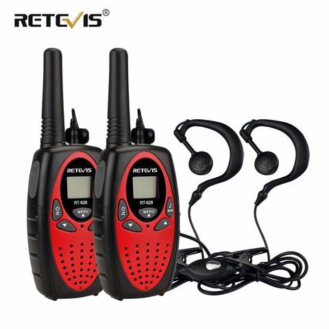 4 Colors Retevis RT628 Mini Walkie-Talkie 2pcs For Kids+2pcs 1Pin Headset 0.5W PMR  Children's Two Way Radio Christmas Gif Set ► Photo 1/6