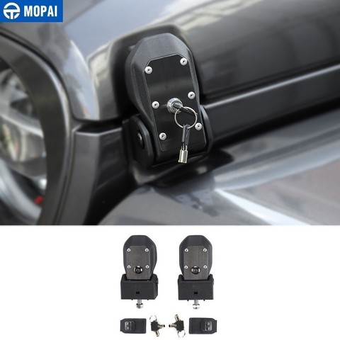 MOPAI Locks Hood for Jeep Gladiator JT 2022+ Car Engine Hood Latch Catch With Key Lock Accessories for Jeep Wrangler JL 2022+ ► Photo 1/6